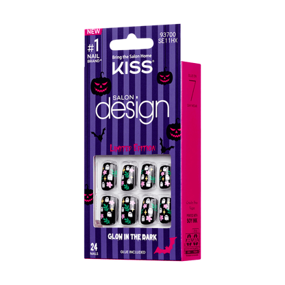 KISS Salon Design Glow-in-the-Dark Halloween Nails - Hallowscream