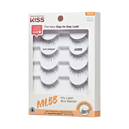 KISS My Lash But Better 4-Pair Multipack - Soft Whisper