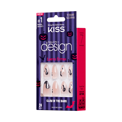 KISS Salon Design Glow-in-the-Dark Halloween Nails - Monster