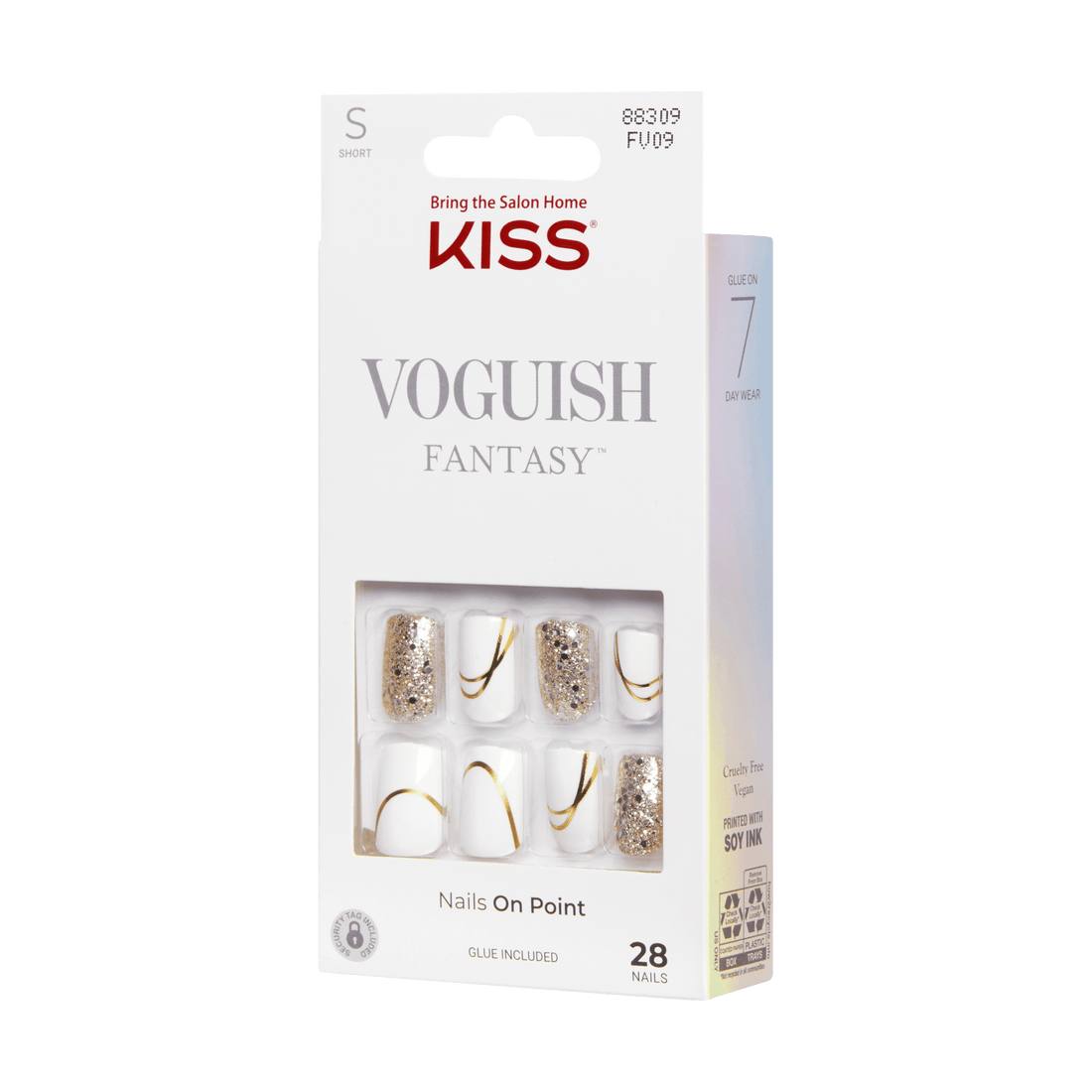 KISS Voguish Fantasy Nails - Glam and Glow