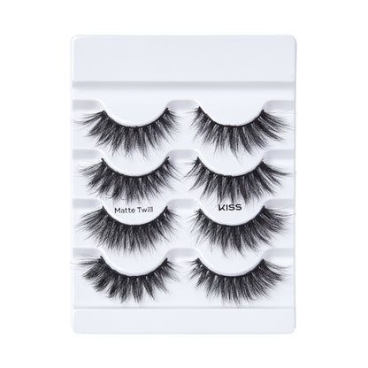 The contents of KISS Lash Couture multipack lashes in &