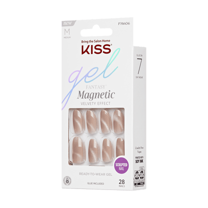 KISS Gel Fantasy Magnetic Press On Glue Nails  - Drama