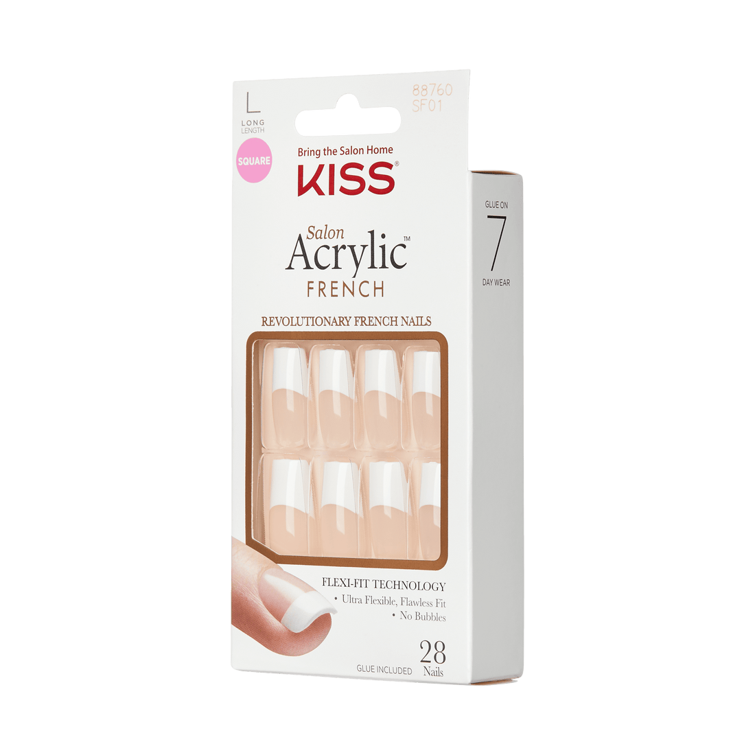 KISS Salon Acrylic French Nails - Paris Lover