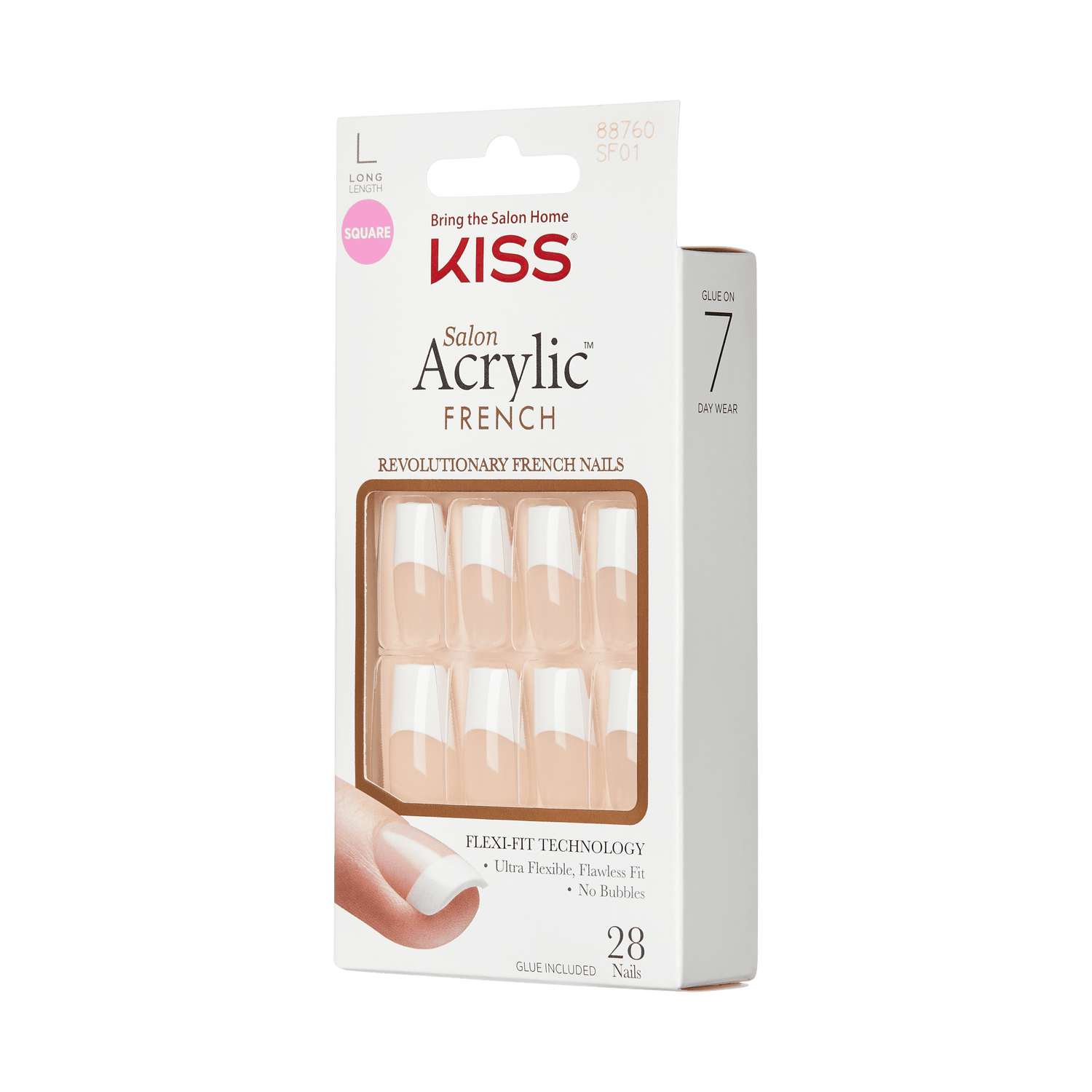 KISS Salon Acrylic French Nails - Paris Lover