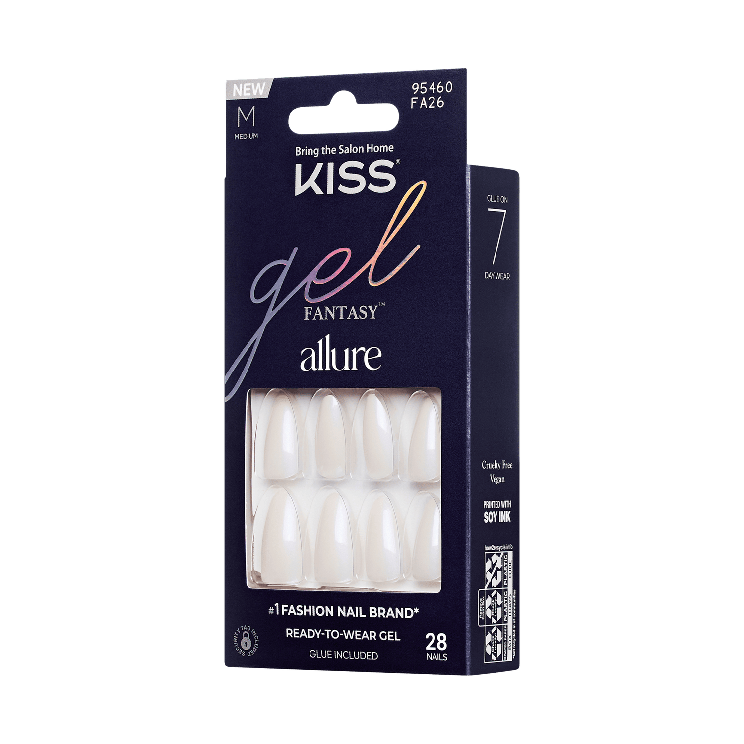 KISS Gel Fantasy Allure Press On Glue Nails - Space