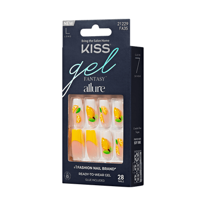 KISS Gel Fantasy Allure Press On Glue Nails - Gentle Whisper