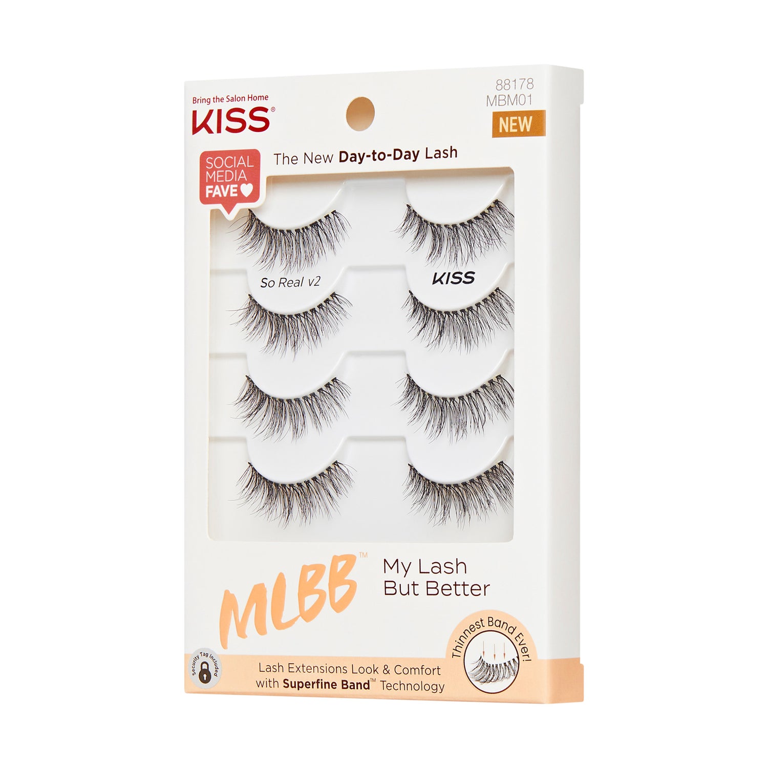 KISS My Lash But Better 4-Pair Multipack - So Real