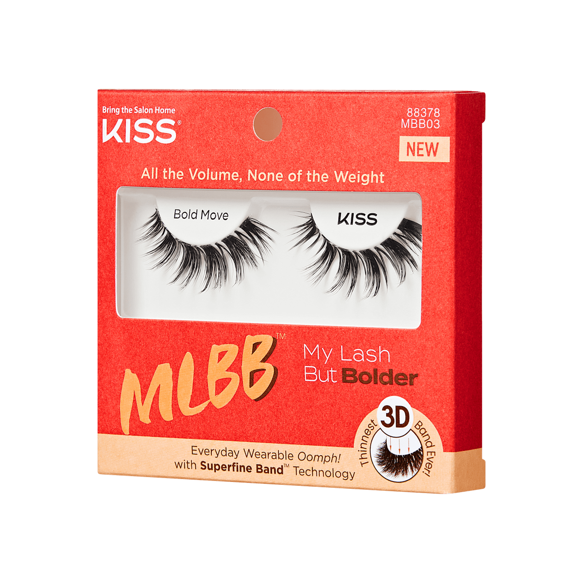 KISS My Lash But Bolder 3D Volume Eyelashes - Bold Move