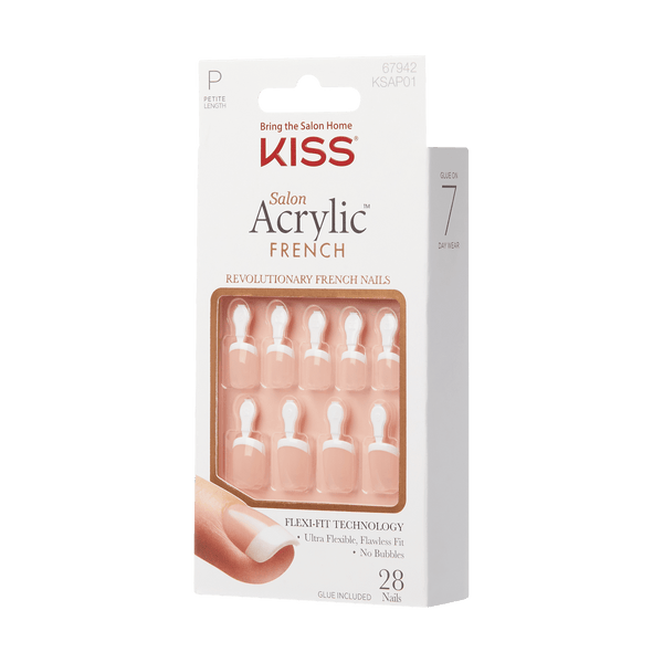 Kiss Salon Acrylic French Nails - Petite 
