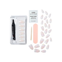 KISS Salon X-tend LED Soft Gel System Decorated Nails, Pink, Medium ...