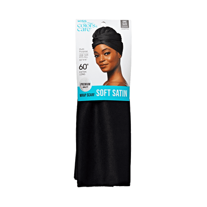 KISS Colors &amp; Care SATIN WRAP SCARF - BLACK