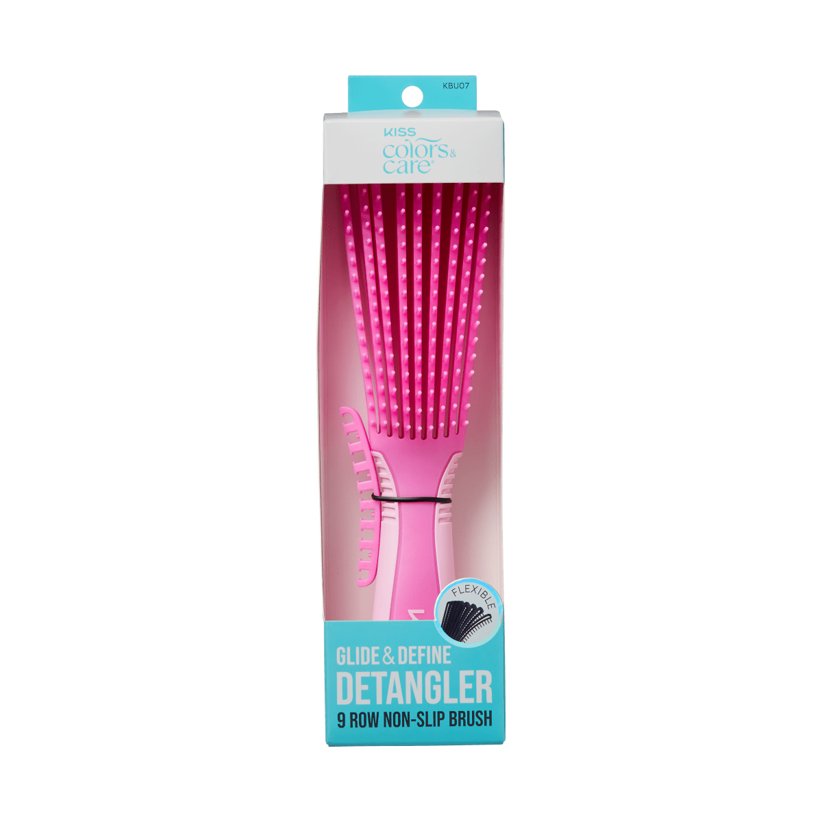 KISS Colors &amp; Care Glide &amp; Define Non-Slip Detangling Brush