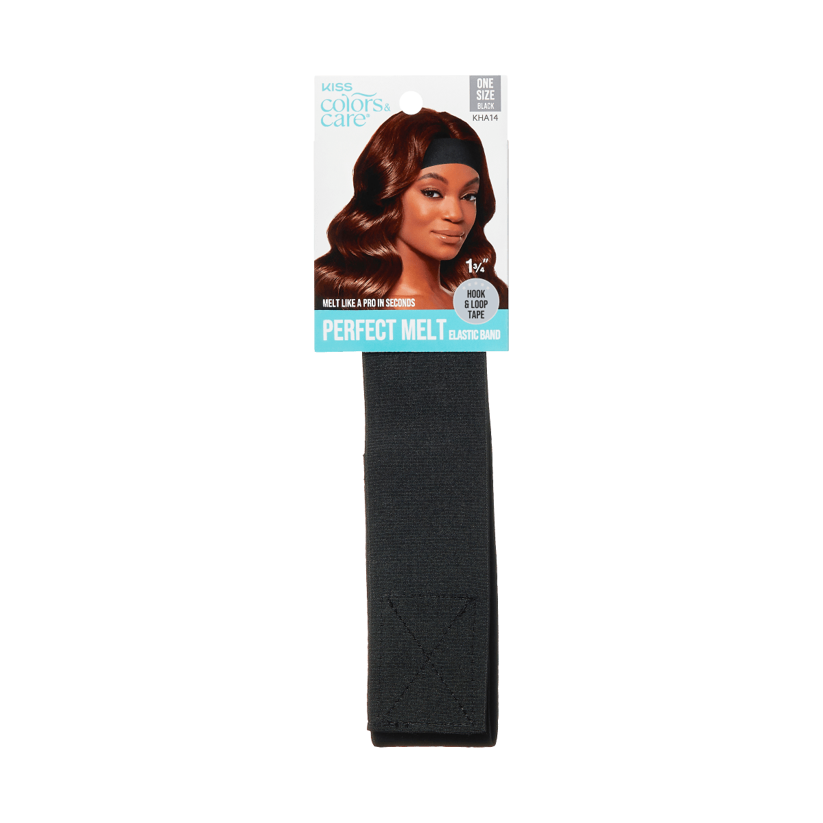 KISS Colors &amp; Care Perfect Melt Elastic Band - Black, 1 3/4&quot;