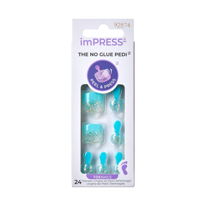 imPRESS Press on-Pedicure - Last Flowers