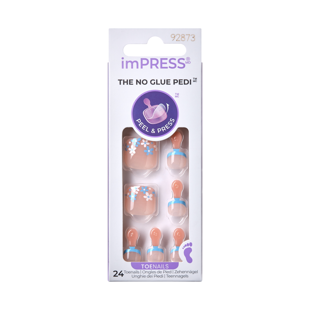 imPRESS Press on-Pedicure - Paradise Ticket