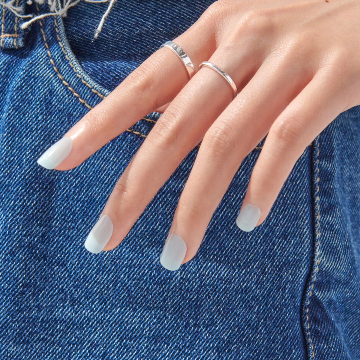 imPRESS Color Press On Nails - Cloud blue