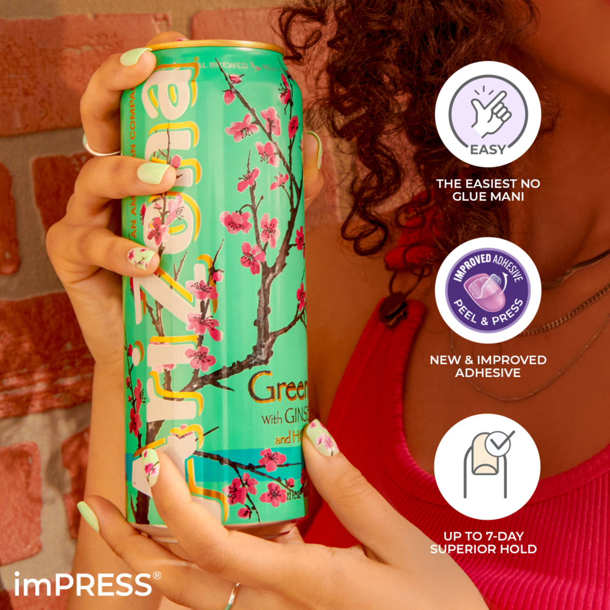 AriZona x imPRESS Press On Nails - Watermelon