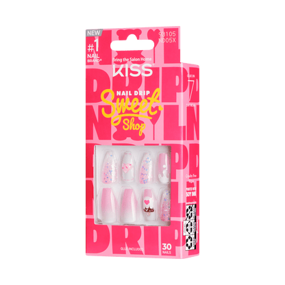 KISS Nail Drip ‘Sweet Shop’ Press-On Glue Nails – Top Drip