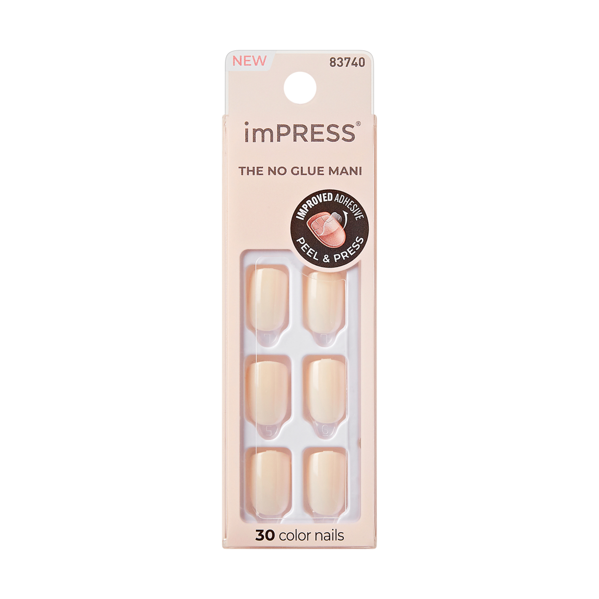 imPRESS Color Press On Nails - Point Pink