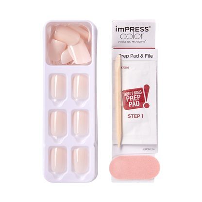 imPRESS Color Press On Nails - Point Pink