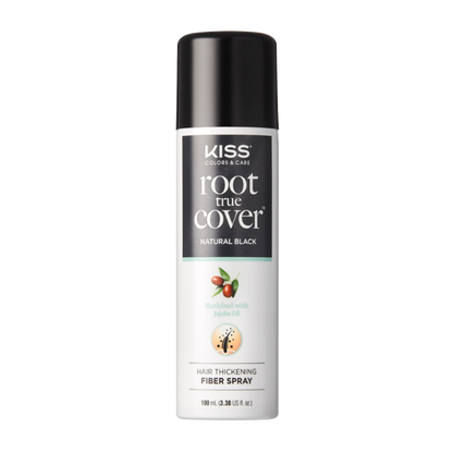 KISS Root True Cover Hair Thickening Fiber Spray - Natural Black