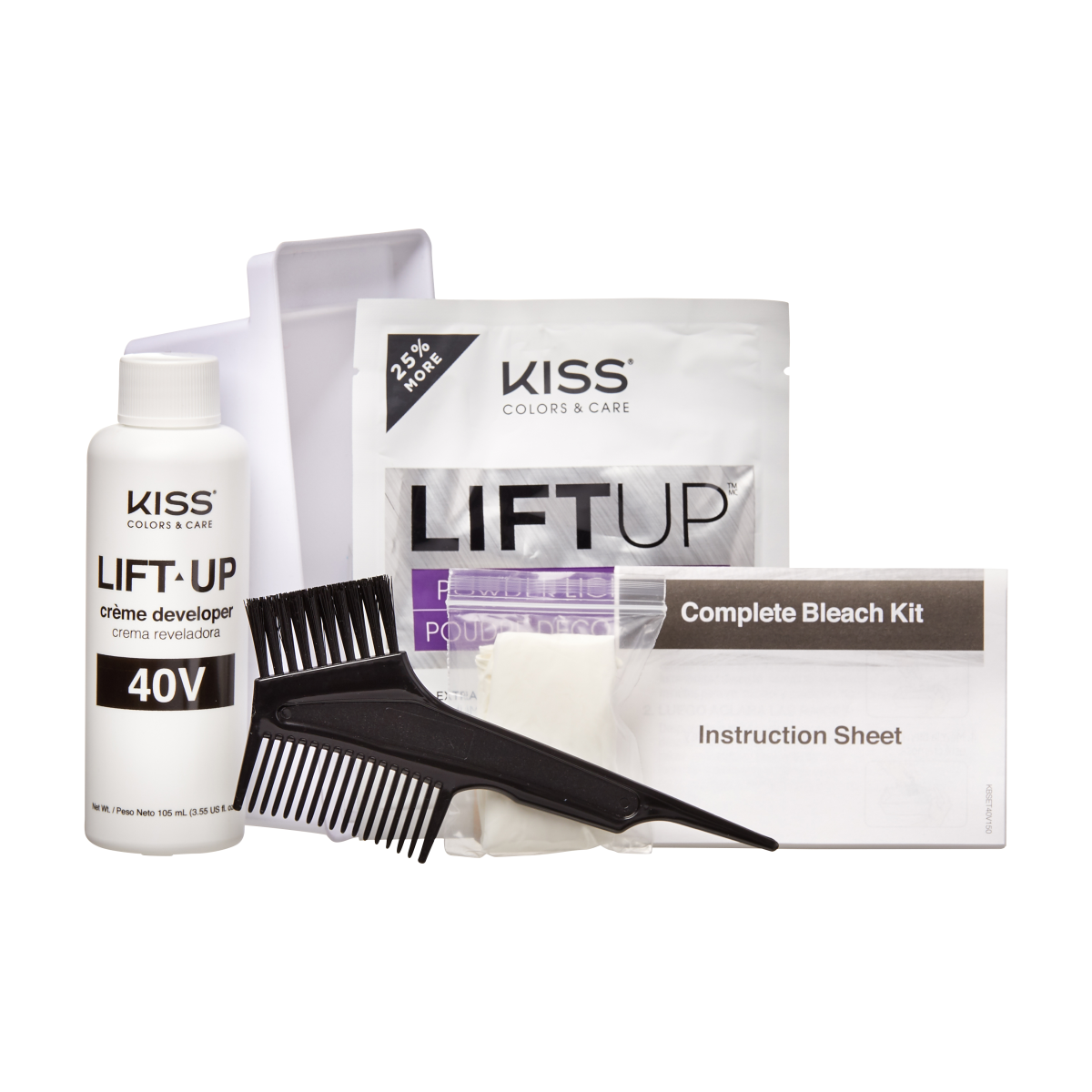 KISS Colors &amp; Care Maximum Strength Lift-Up Complete Bleach Toner Kit – ICE