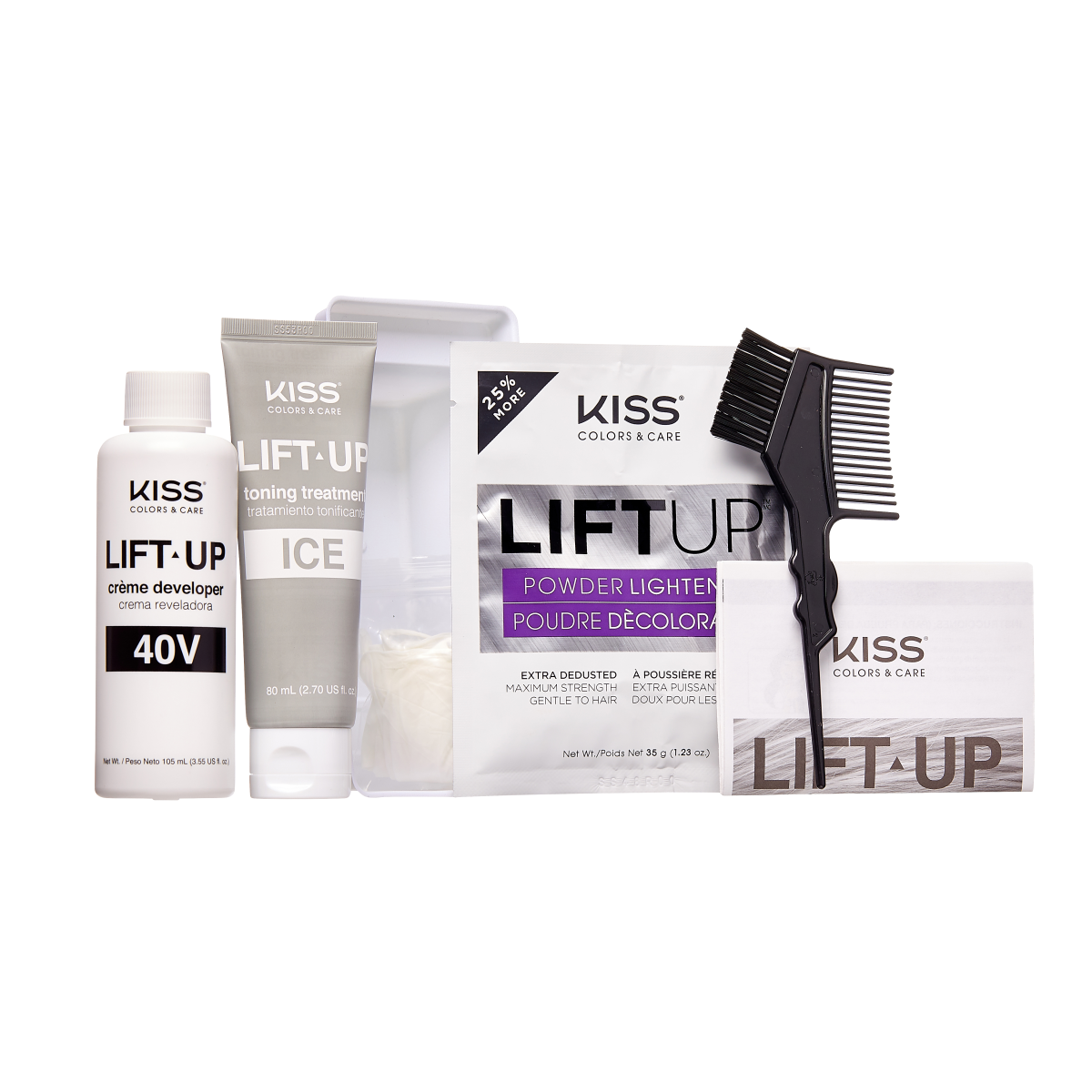 KISS LIFT UP COMPLETE BLEACH &amp; TONE KIT – ICE