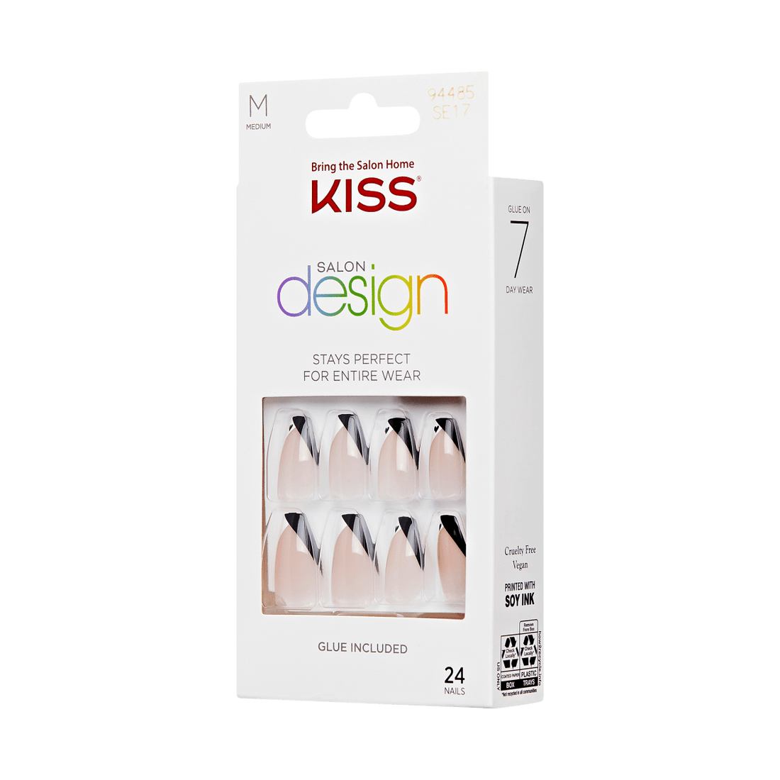 KISS Salon Design Press On Glue Nails - Splendid