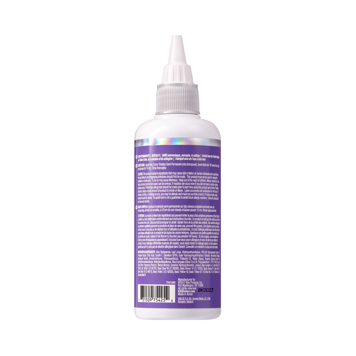 KISS Colors &amp; Care Tintation Semi-Permanent Color - Orchid