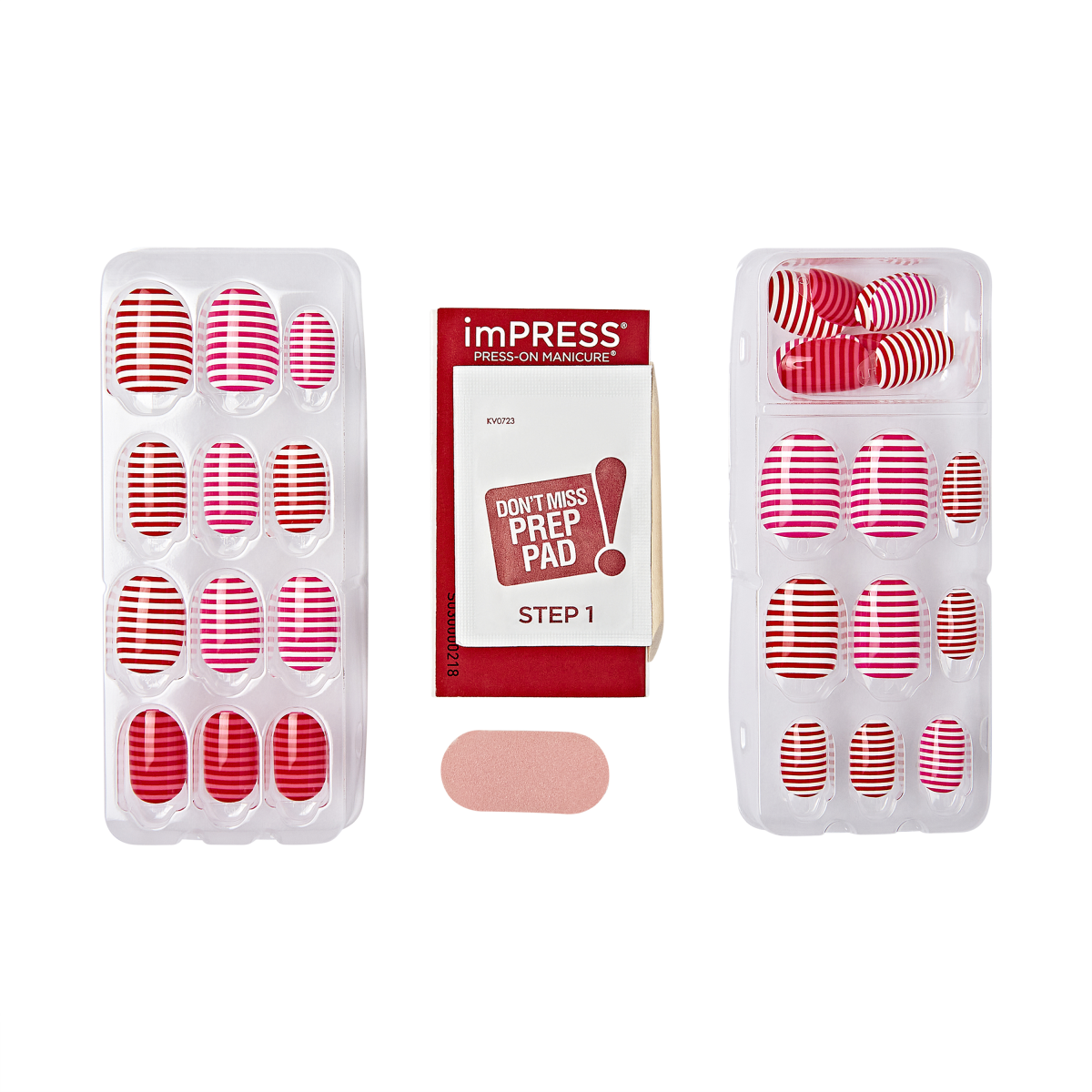 imPRESS x kate spade Press On Nails - Lucky Stripes