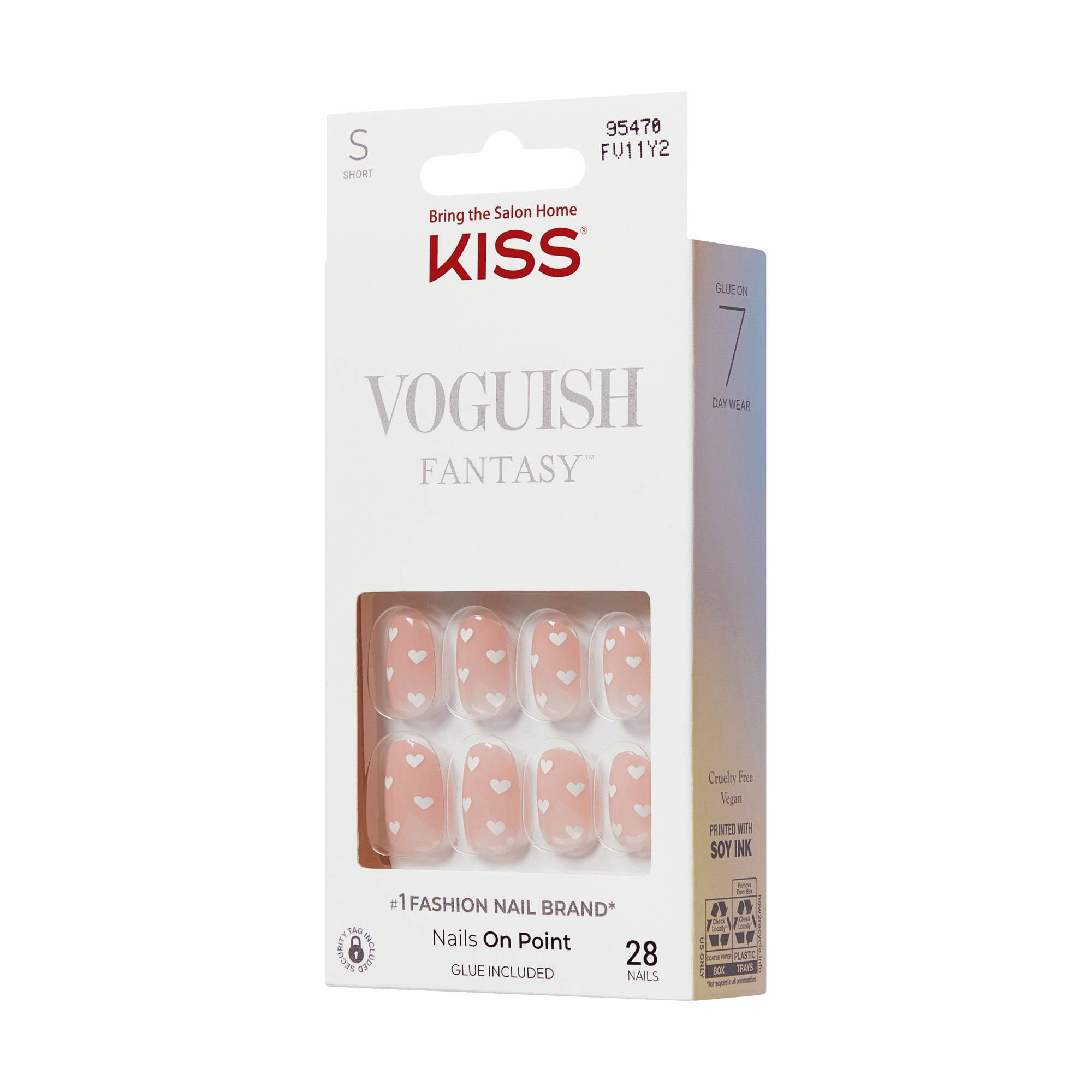 KISS Voguish Fantasy Press On Glue Nails - Sparkle Splay