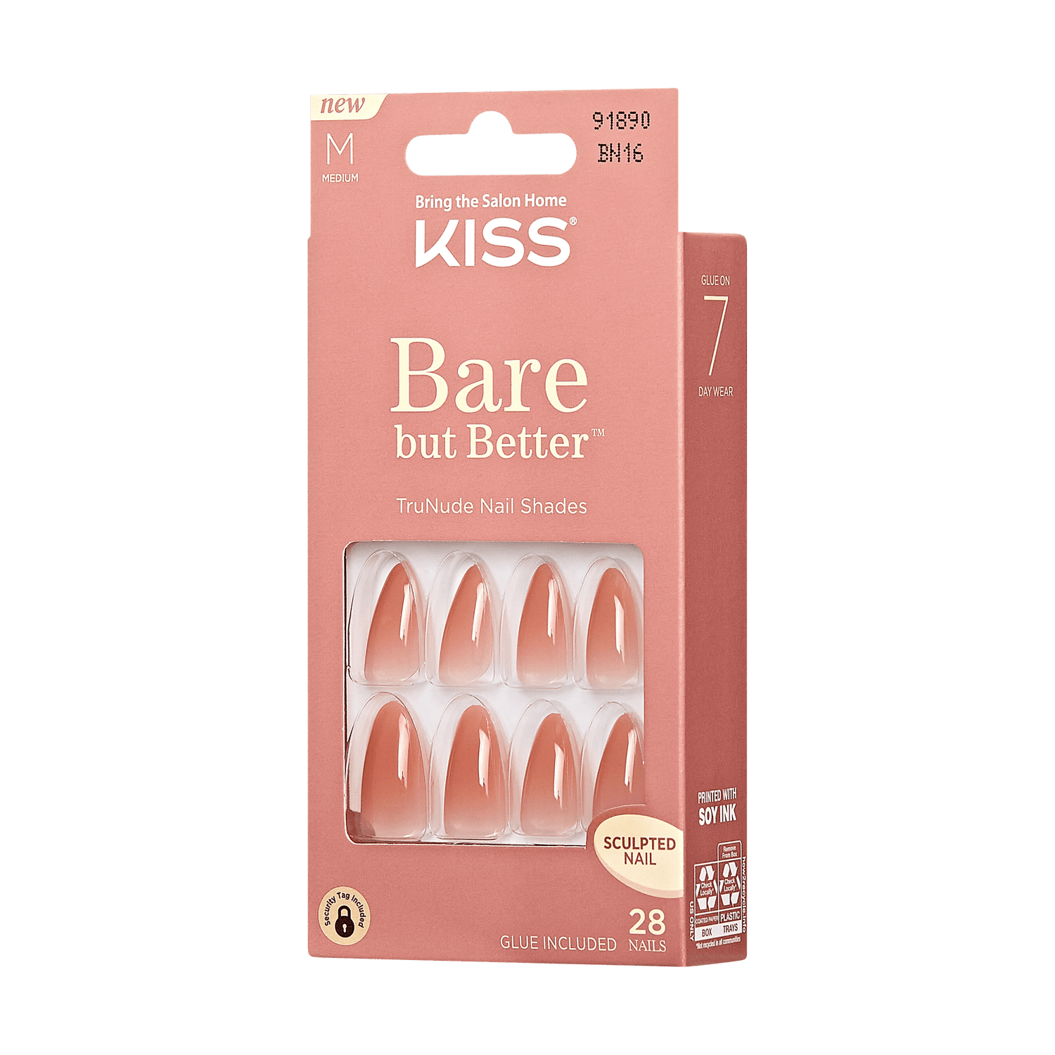 KISS Bare-But-Better Nails - Fairest Nude