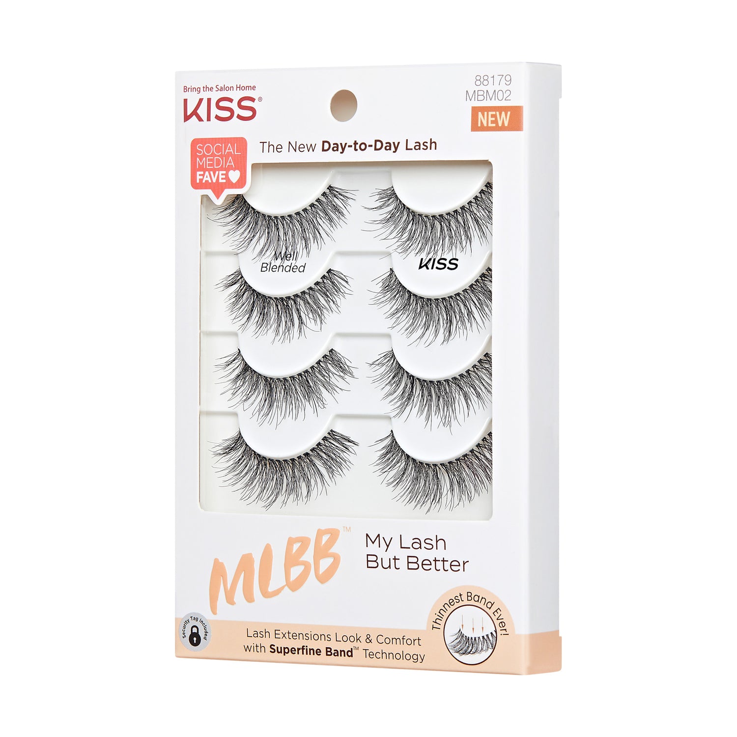 KISS My Lash But Better 4-Pair Multipack - Well Blended