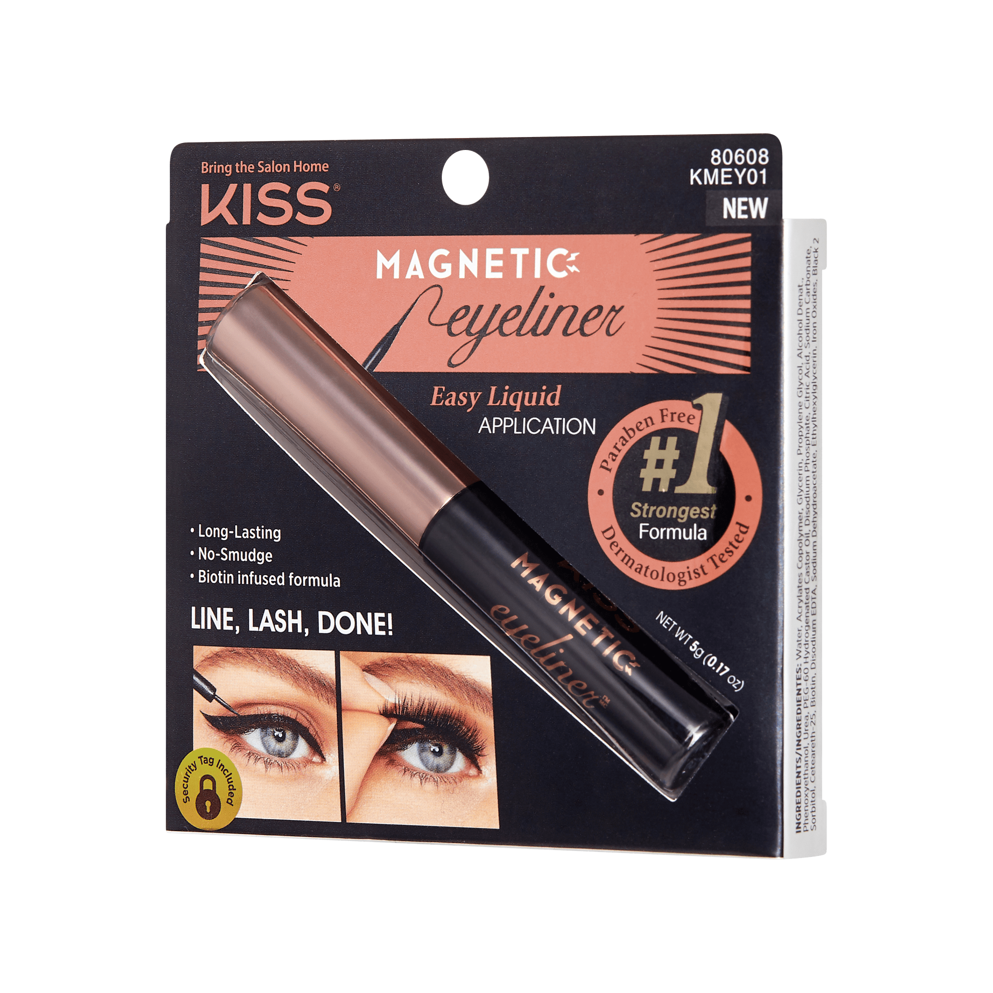 KISS Magnetic Eyeliner - Black