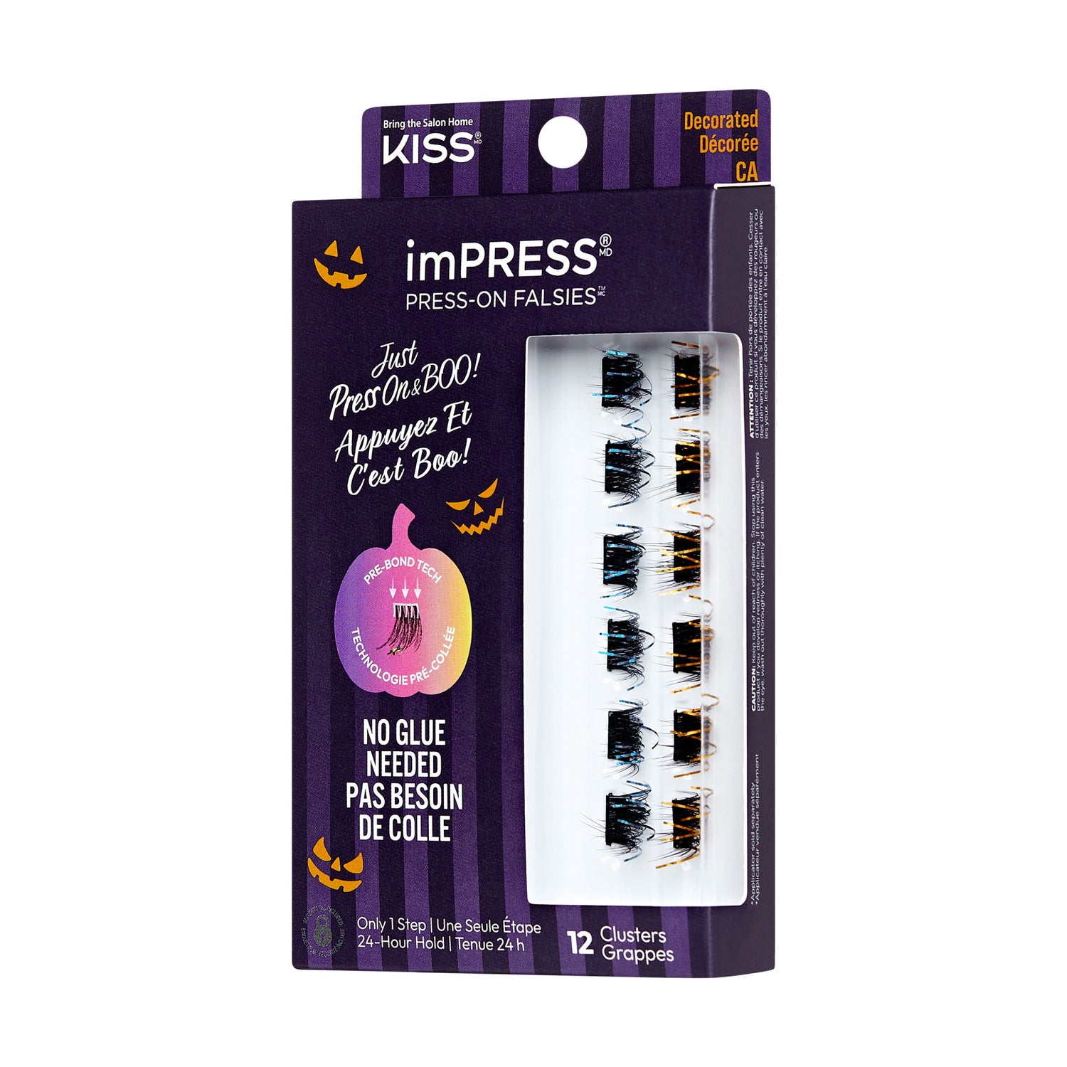 imPRESS Falsies Self Adhesive Eyelashes Halloween Minipack - Enchantment