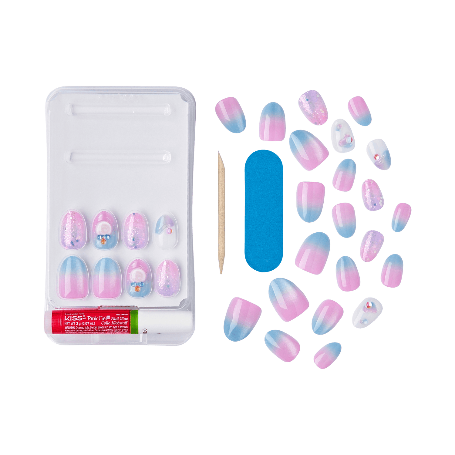 KISS Nail Drip ‘Sweet Shop’ Press-On Glue Nails – Style Drip