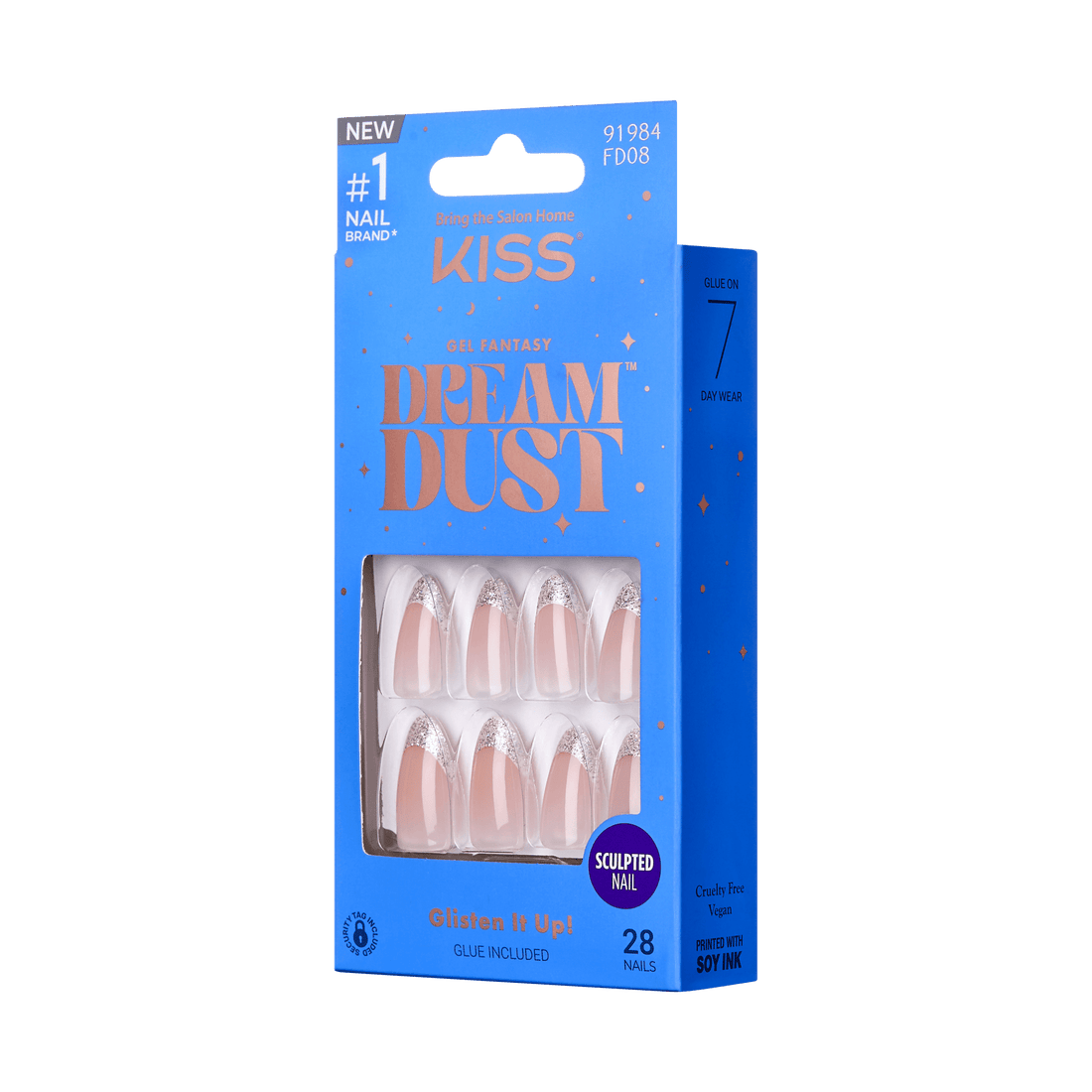 KISS Gel Fantasy Dreamdust Nails - Sugar Rush