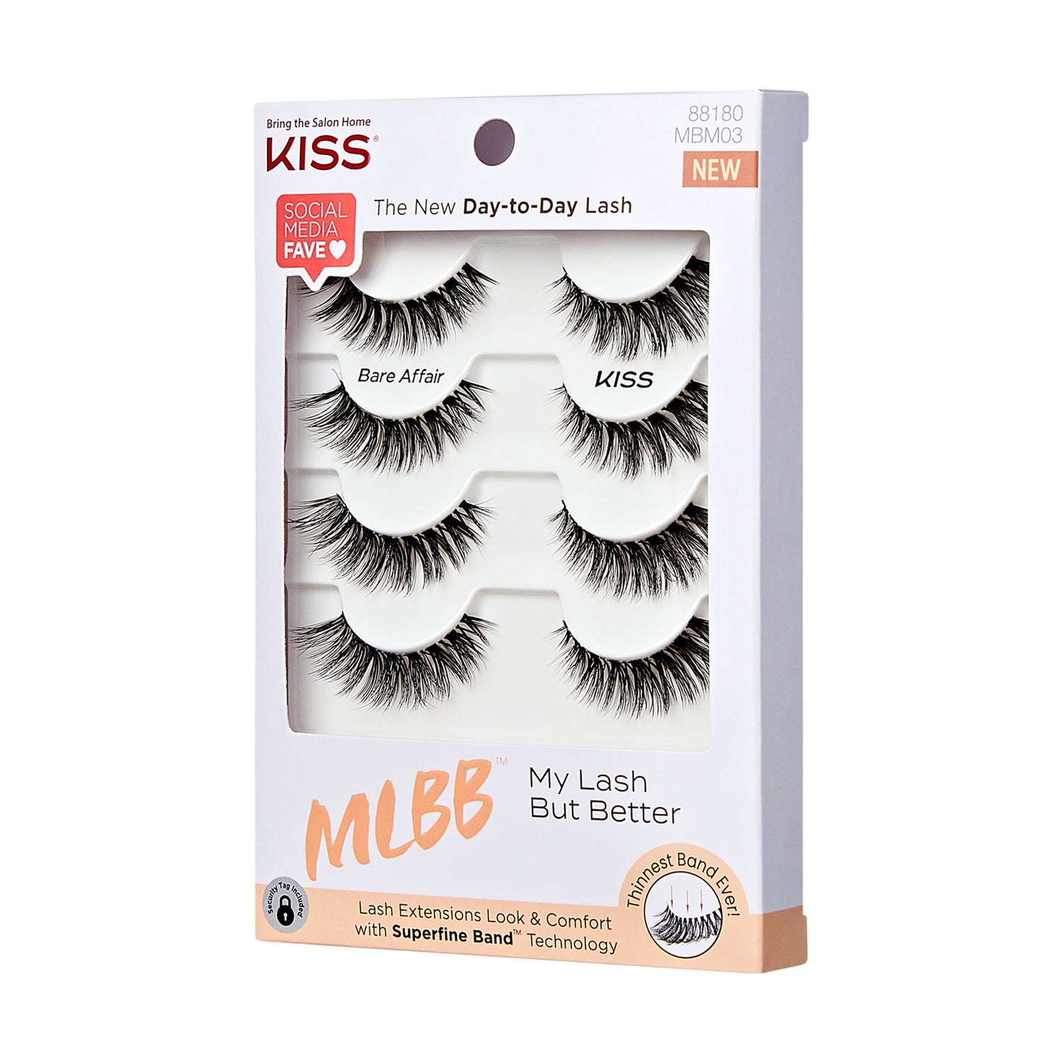 KISS My Lash But Better 4-Pair Multipack - Bare Affair