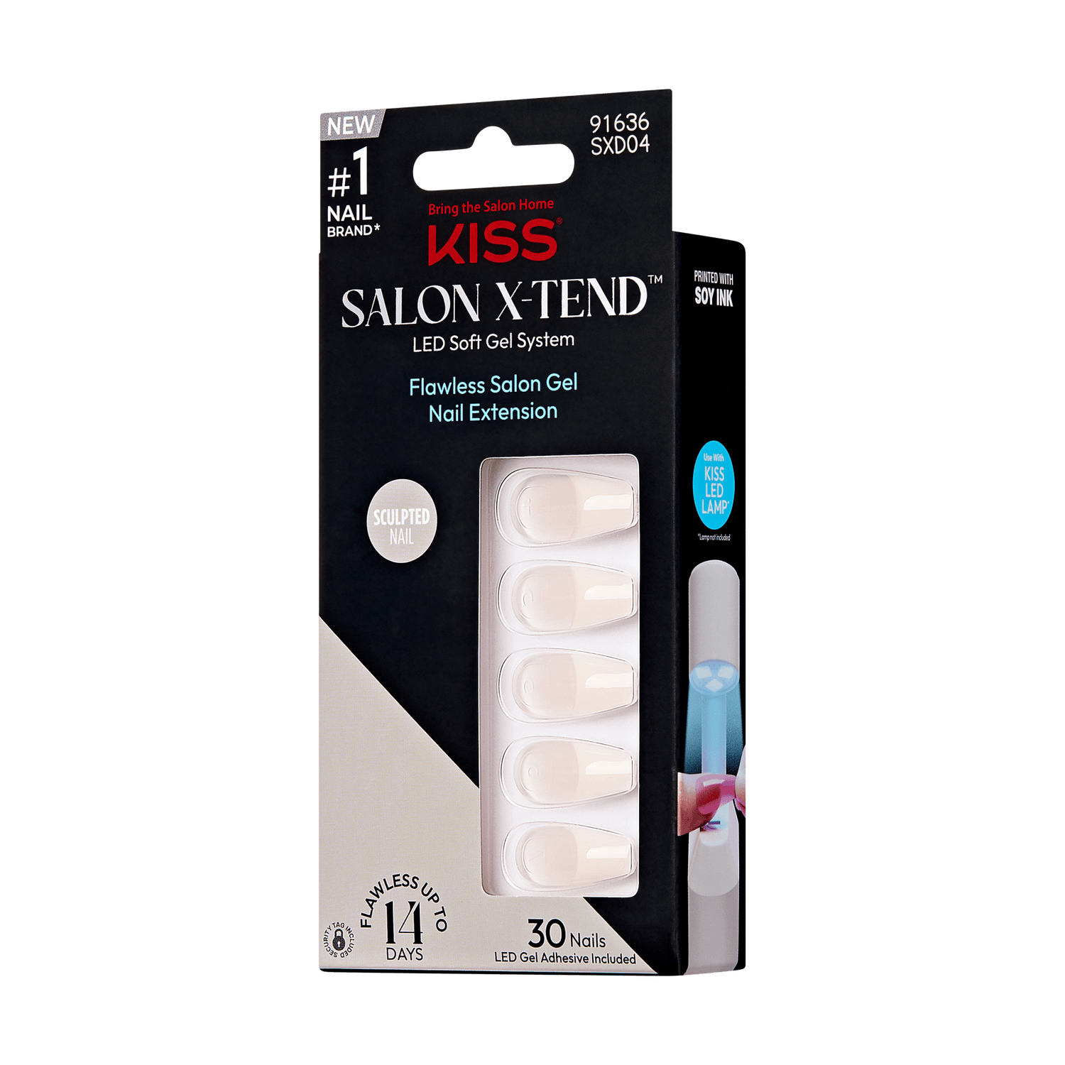 KISS Salon X-tend Design Press On Gel Nails - Trustfall