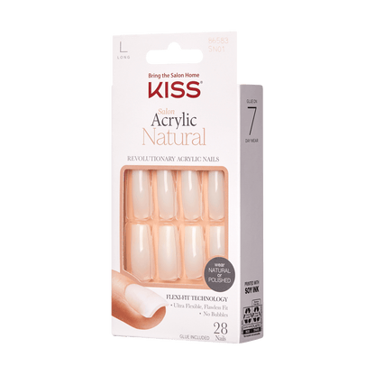 KISS Salon Acrylic Natural Nails - Bareskinned