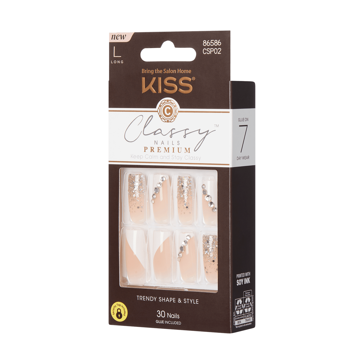 KISS Premium Classy Nails - Gorgeous