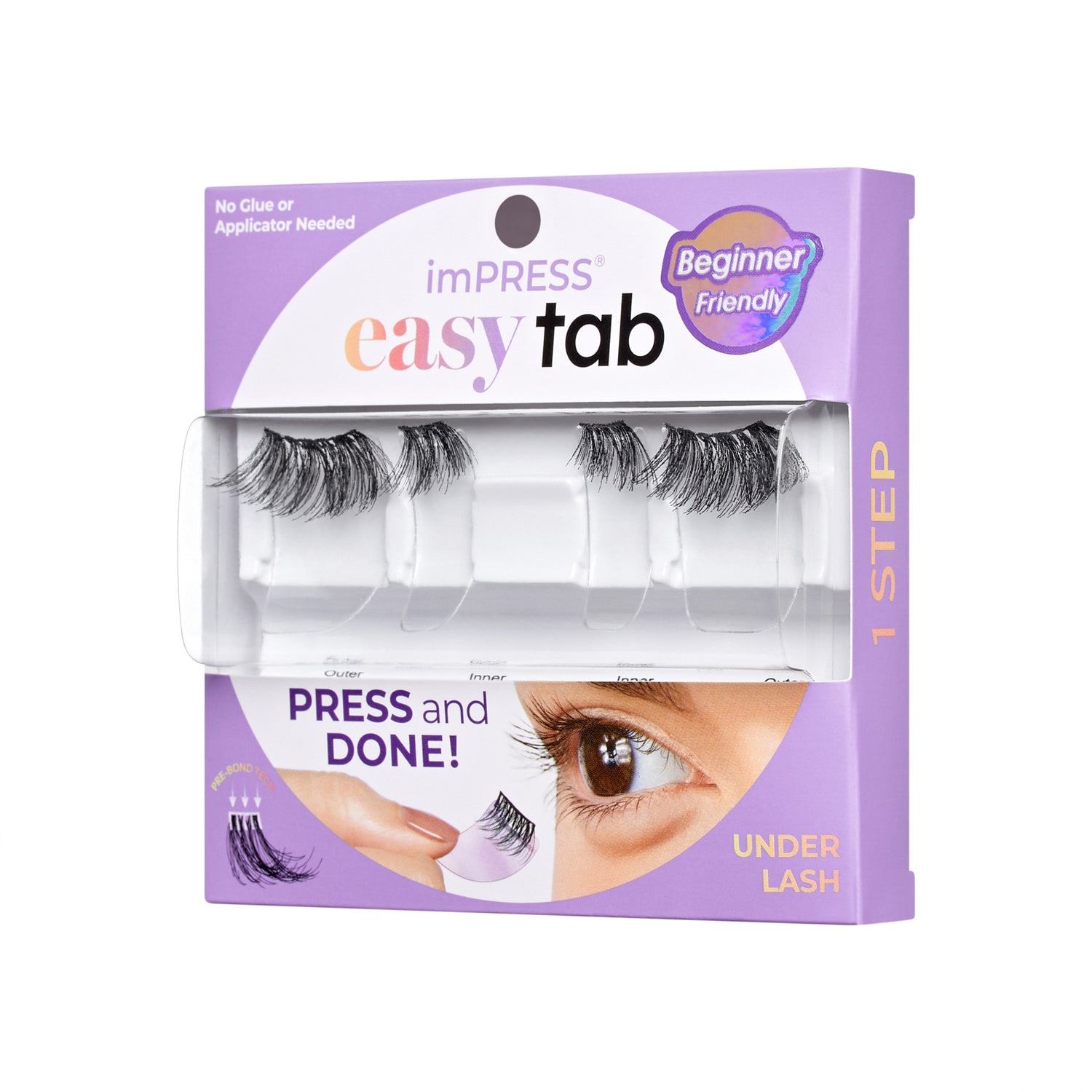 imPRESS Falsies easy tab Self Adhesive Eyelashes– Demi Wispy