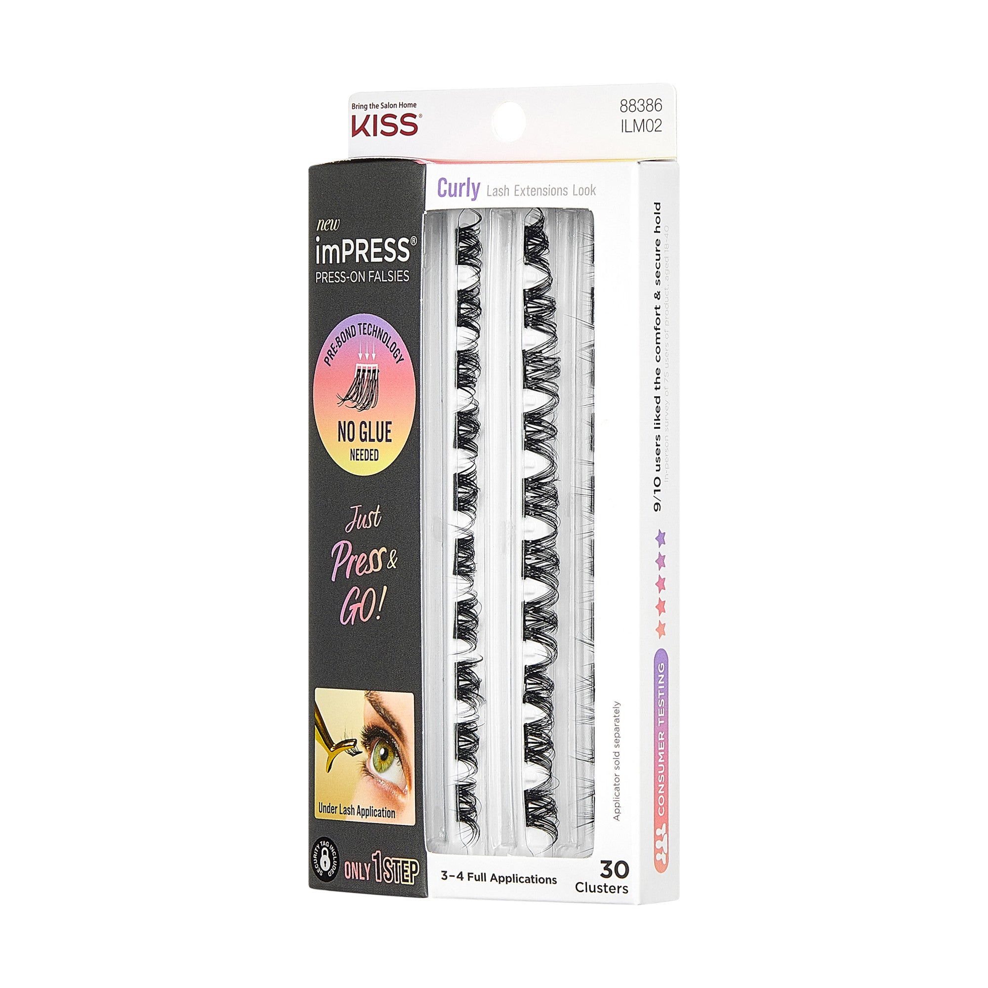 imPRESS Press-On Falsies Refills 30 Clusters - Curly