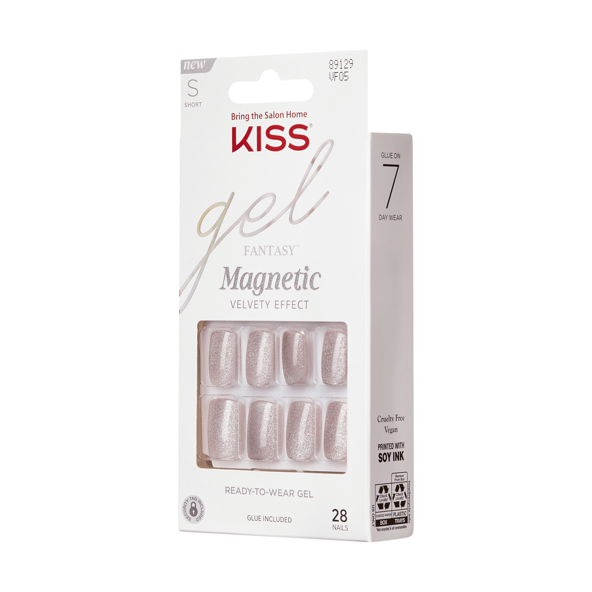 KISS Gel Fantasy Magnetic Press On Glue Nails - Dignity