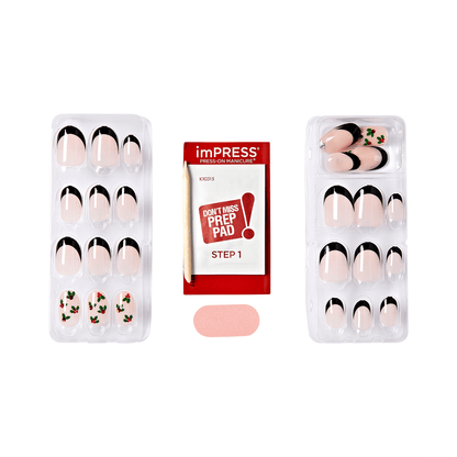 imPRESS Holiday Press On Nails - Soft Glowing Snow