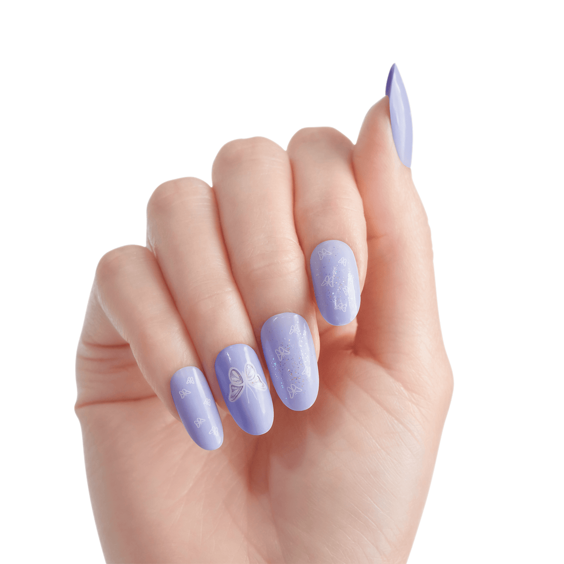 KISS Gel Fantasy Allure Press On Glue Nails - Waves