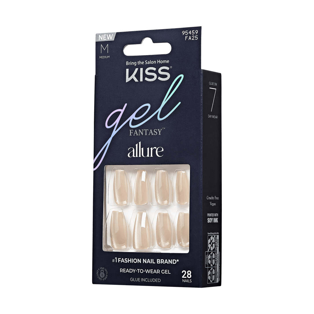 KISS Gel Fantasy Allure Nails - MoonBeam