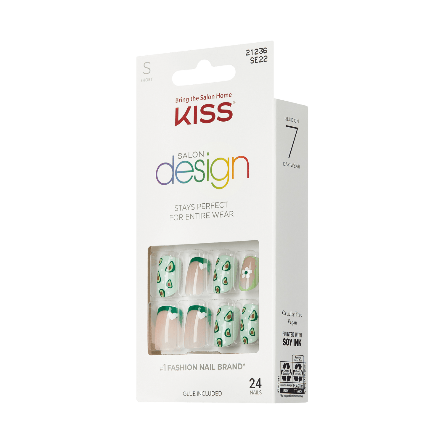 KISS Salon Design Press On Glue Nails - Dazzling Muse