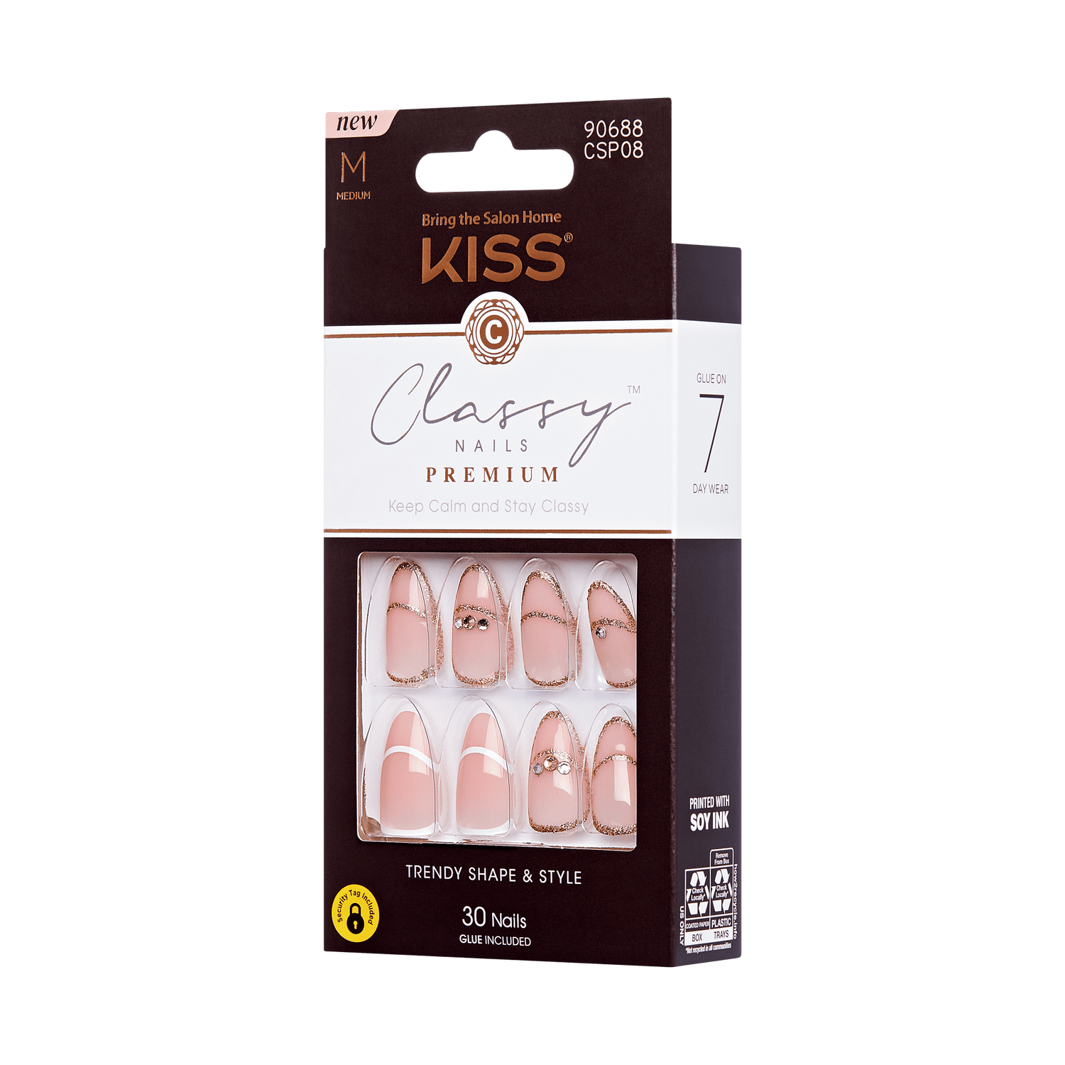 KISS Premium Classy Nails - Over the Moon