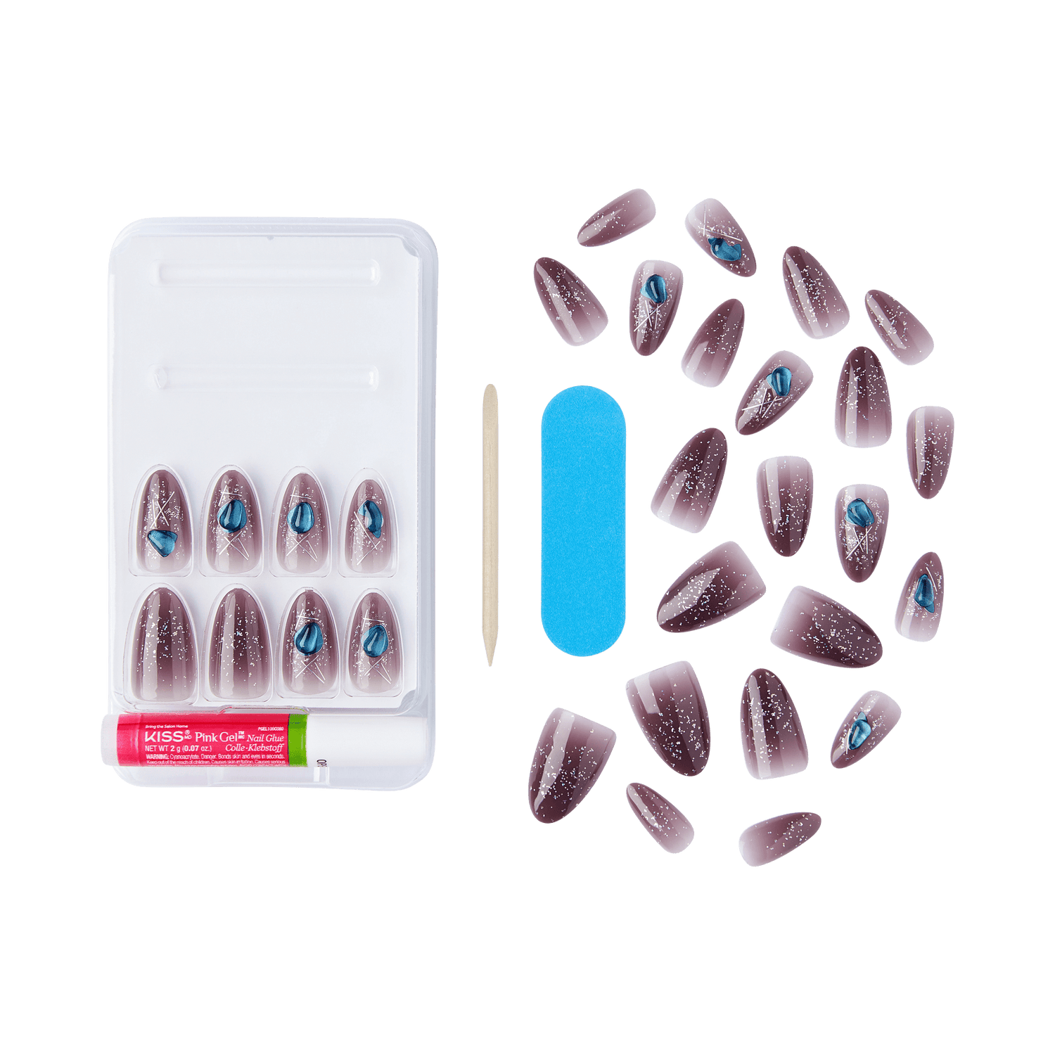 KISS Nail Drip Press-On Glue Nails - We Drip